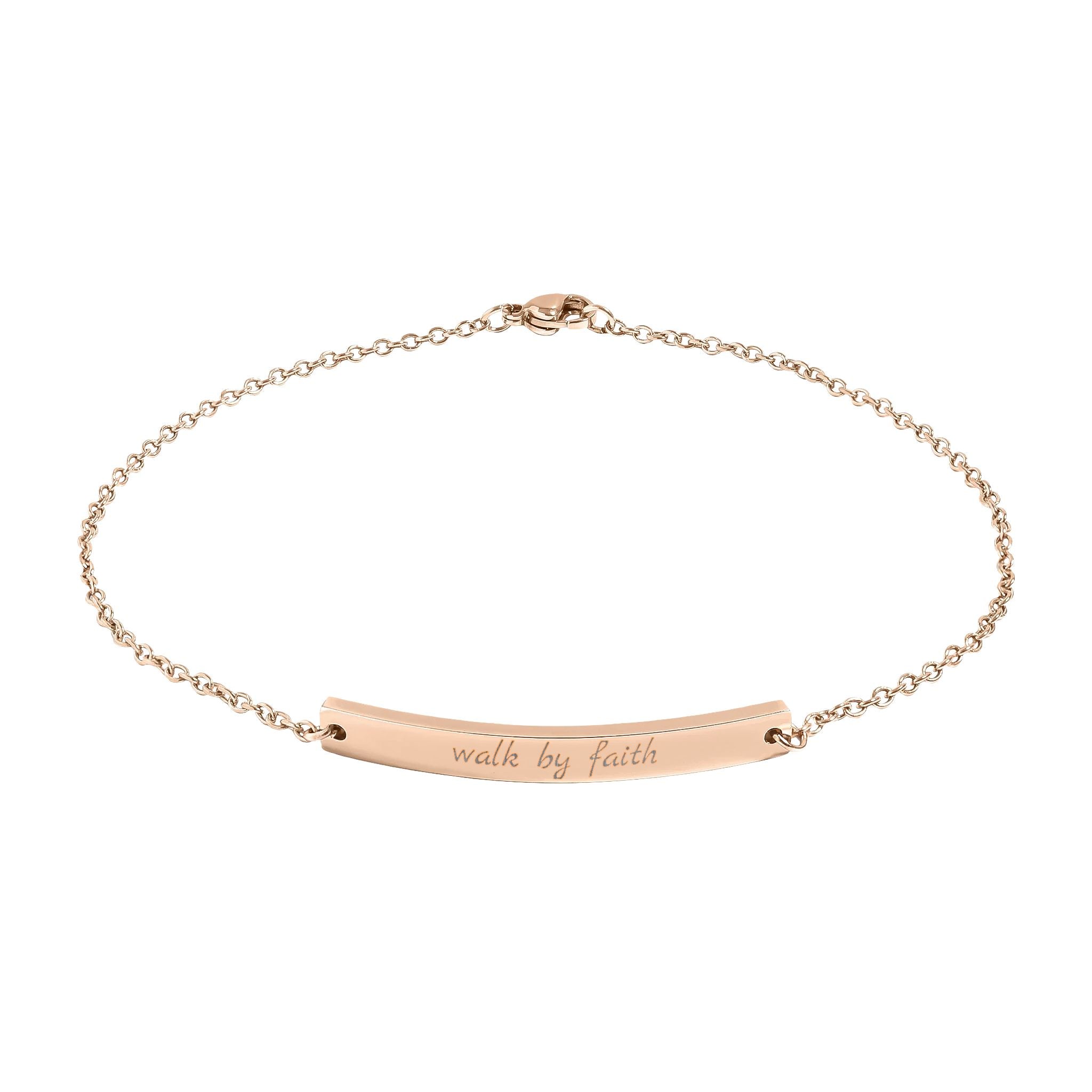 Walk by Faith Anklet