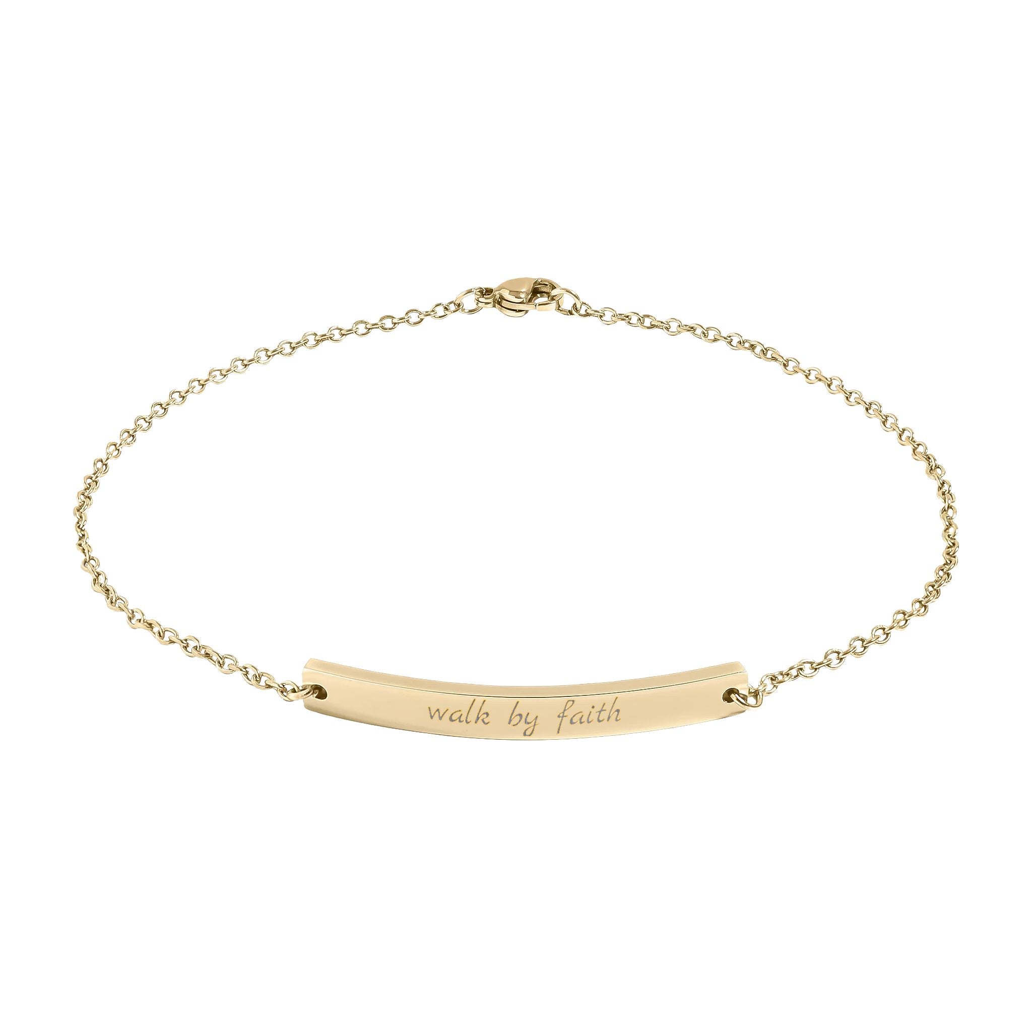 Walk by Faith Anklet